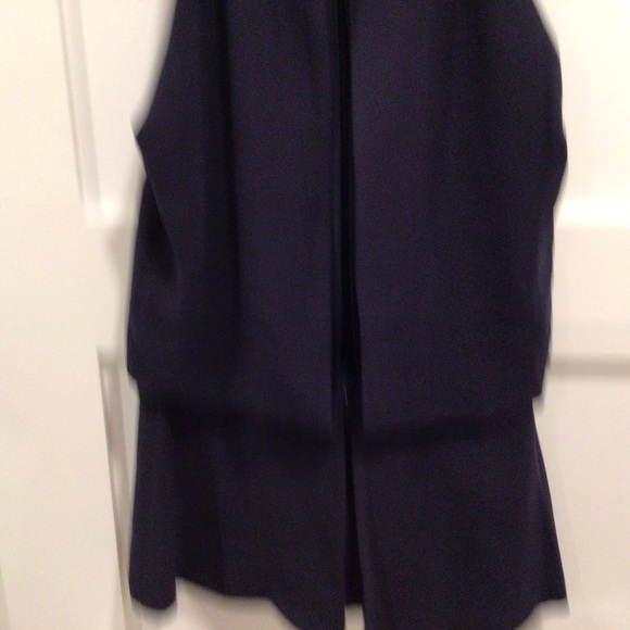 Intermix midnight blue cut out sleeveless top. Size S. - Picture 6 of 9